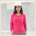 Women′s Fashion Pure Color 100% Cashmere Sweater